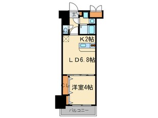 エンクレスト吉塚駅前Ⅱ(204)の物件間取画像